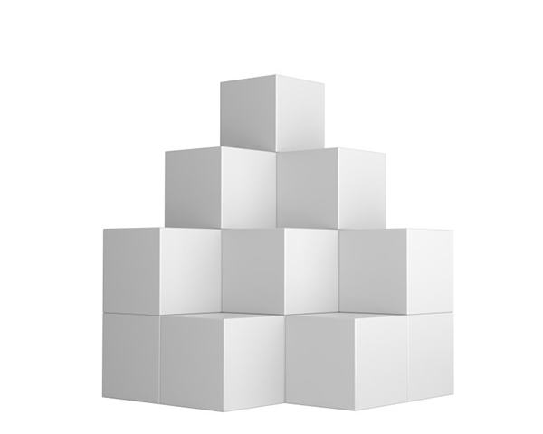 白色單瓦楞紙箱三層